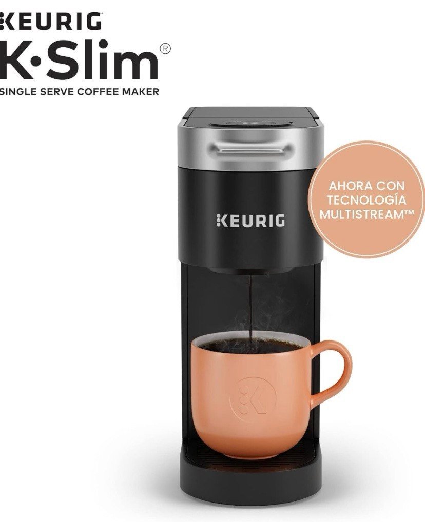 Keurig K-Slim CoffeeFeer, Brewer de café Single Stefer K-CUP POD, 8 a 12oz. Tamaños de preparación, negro Tecnología Multistream, 3 tamaños de preparación, diseño elegante, depósito extraíble - Imagen 2
