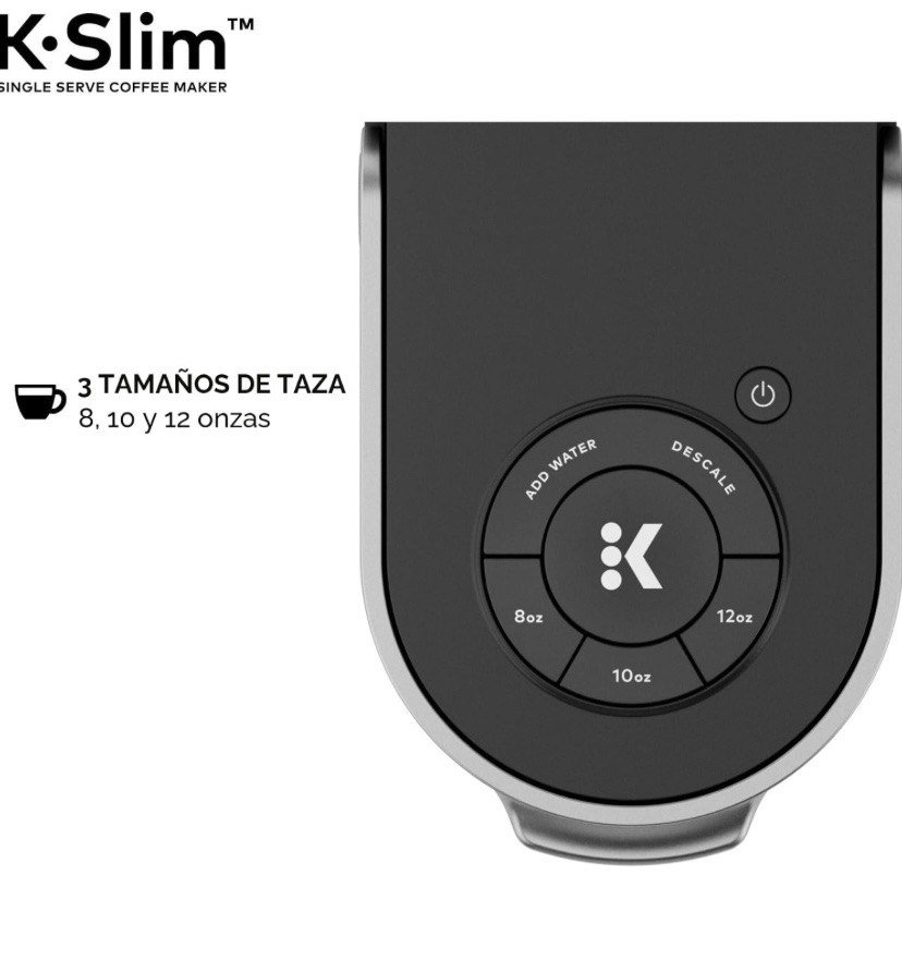 Keurig K-Slim CoffeeFeer, Brewer de café Single Stefer K-CUP POD, 8 a 12oz. Tamaños de preparación, negro Tecnología Multistream, 3 tamaños de preparación, diseño elegante, depósito extraíble - Imagen 7